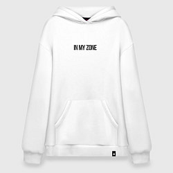 Толстовка-худи оверсайз Sigma cat in my zone, цвет: белый