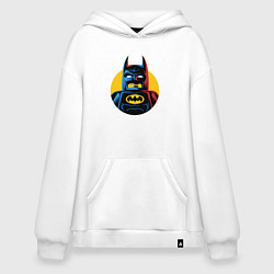 Толстовка-худи оверсайз Batman look, цвет: белый