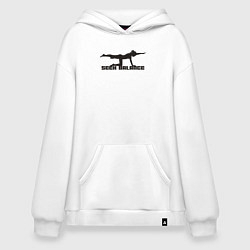 Толстовка-худи оверсайз Искать баланс, цвет: белый