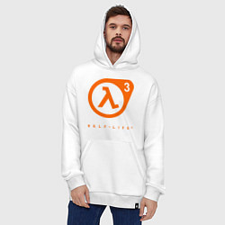 Толстовка-худи оверсайз Half-Life 3, цвет: белый — фото 2