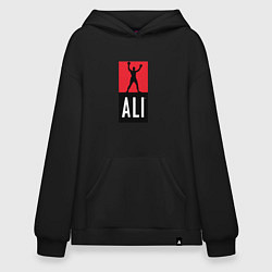 Толстовка-худи оверсайз Ali by boxcluber, цвет: черный