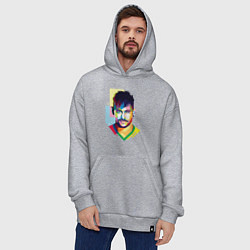 Толстовка-худи оверсайз Neymar: fun-art, цвет: меланж — фото 2
