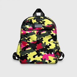 Детский рюкзак Камуфляж: контраст цветов, цвет: 3D-принт