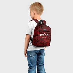 Детский рюкзак Cs:go - Crimson Web Style Factory New Кровавая пау, цвет: 3D-принт — фото 2