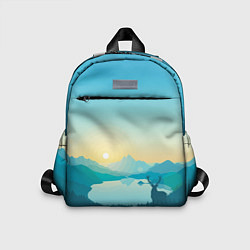 Детский рюкзак Олень у озера, цвет: 3D-принт