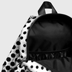 Детский рюкзак Белый в горошек, цвет: 3D-принт — фото 2