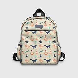 Детский рюкзак Морской узор, цвет: 3D-принт