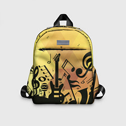 Детский рюкзак Любовь к музыки, цвет: 3D-принт