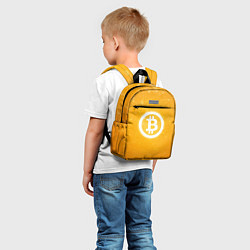 Детский рюкзак Bitcoin Orange, цвет: 3D-принт — фото 2