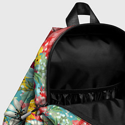 Детский рюкзак Букет цветов, цвет: 3D-принт — фото 2