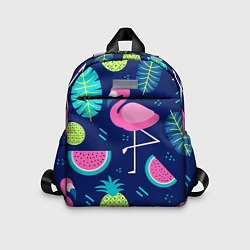 Детский рюкзак Фруктовый фламинго, цвет: 3D-принт