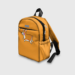 Детский рюкзак Бегущий корги, цвет: 3D-принт — фото 2
