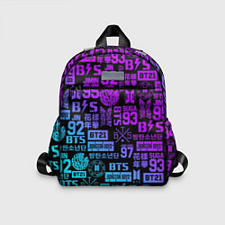 Детский рюкзак BTS Logos, цвет: 3D-принт