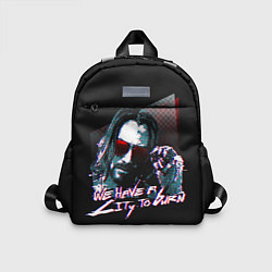 Детский рюкзак Cyberpunk 2077: City to Burn, цвет: 3D-принт