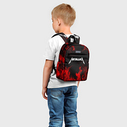 Детский рюкзак METALLICA НА СПИНЕ, цвет: 3D-принт — фото 2