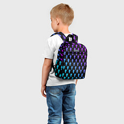 Детский рюкзак Billie Eilish: Neon Pattern, цвет: 3D-принт — фото 2