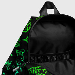 Детский рюкзак BILLIE EILISH: Grunge Graffiti, цвет: 3D-принт — фото 2