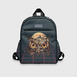 Детский рюкзак Мудрая сова ретро, цвет: 3D-принт