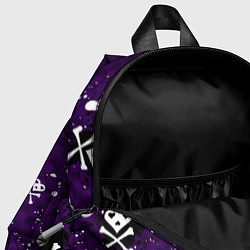 Детский рюкзак Эмо 2007 фиолетовый фон, цвет: 3D-принт — фото 2