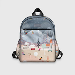 Детский рюкзак Новогодние каникулы, цвет: 3D-принт