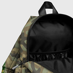 Детский рюкзак Ёлка на армейском камуфляже для нового года, цвет: 3D-принт — фото 2