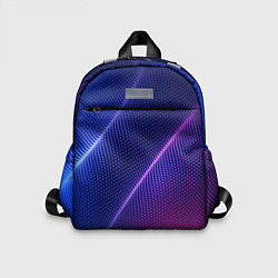 Детский рюкзак Фиолетово 3d волны 2020, цвет: 3D-принт