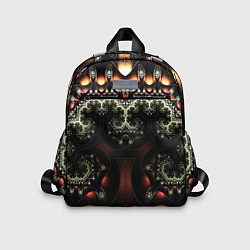 Детский рюкзак ФРАКТАЛЬНЫЙ ОПТИЧЕСКИЙ УЗОР, цвет: 3D-принт
