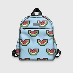 Детский рюкзак Пиксельный арбуз, цвет: 3D-принт