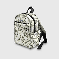 Детский рюкзак Корги ЧБ, цвет: 3D-принт — фото 2