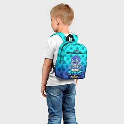 Детский рюкзак Brawl stars leon shark, цвет: 3D-принт — фото 2