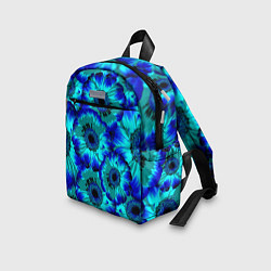 Детский рюкзак Голубые хризантемы, цвет: 3D-принт — фото 2