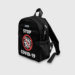 Детский рюкзак STOP COVID-19, цвет: 3D-принт — фото 2