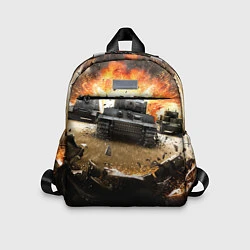 Детский рюкзак ТАНКИ, цвет: 3D-принт