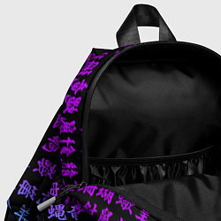 Детский рюкзак НЕОНОВЫЕ ИЕРОГЛИФЫ, цвет: 3D-принт — фото 2