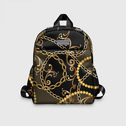 Детский рюкзак Versace Золотая цепь, цвет: 3D-принт