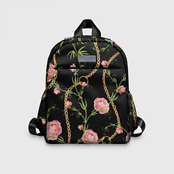 Детский рюкзак Versace Золотая цепь и розы