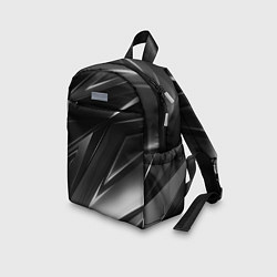 Детский рюкзак GEOMETRY STRIPES BLACK & WHITE, цвет: 3D-принт — фото 2
