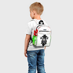 Детский рюкзак МОТОЦИКЛЫ, цвет: 3D-принт — фото 2