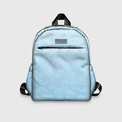 Детский рюкзак Очень светлые голубые облака, цвет: 3D-принт