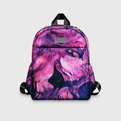 Детский рюкзак Розовый разводы жидкость цвета, цвет: 3D-принт