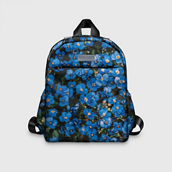 Детский рюкзак Поле синих цветов фиалки лето, цвет: 3D-принт