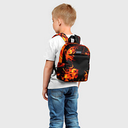 Детский рюкзак ОГОНЬ, цвет: 3D-принт — фото 2