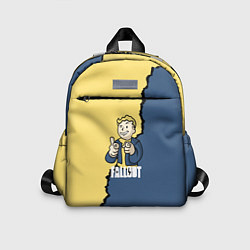 Детский рюкзак Fallout logo boy, цвет: 3D-принт