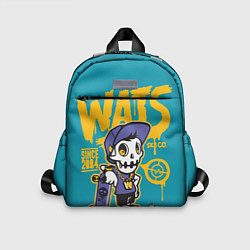 Детский рюкзак Граффити Wats череп в кепке, цвет: 3D-принт