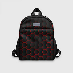 Детский рюкзак 3D black & red, цвет: 3D-принт