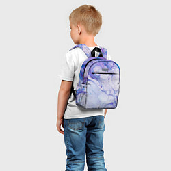 Детский рюкзак Разводы сиреневой краской, цвет: 3D-принт — фото 2