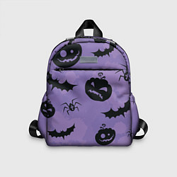 Детский рюкзак Фиолетовый хэллоуин, цвет: 3D-принт
