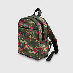 Детский рюкзак Камуфляж и розы, цвет: 3D-принт — фото 2
