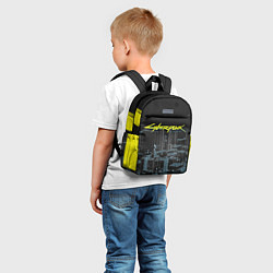 Детский рюкзак Город CYBERPUNK 2077, цвет: 3D-принт — фото 2