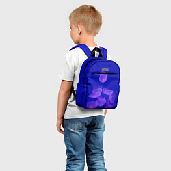 Детский рюкзак Медузы в синей глубине, цвет: 3D-принт — фото 2